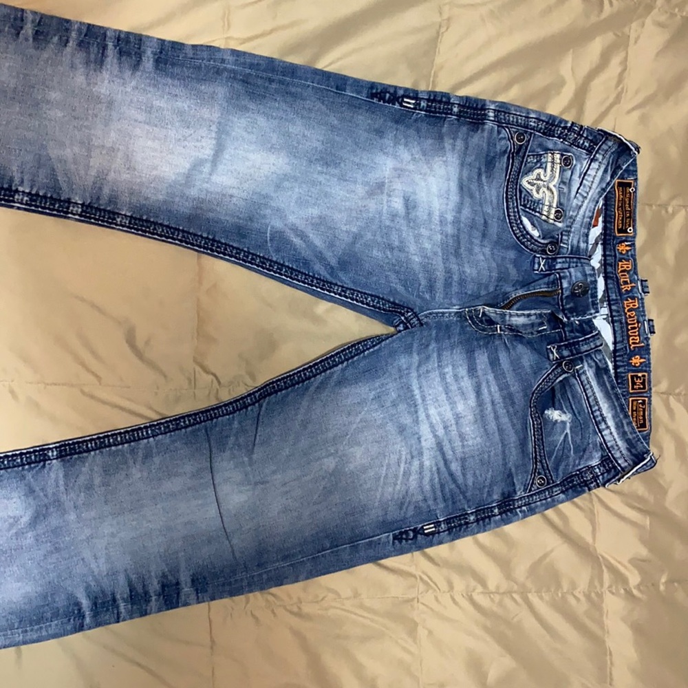 Rock revival men’s jeans